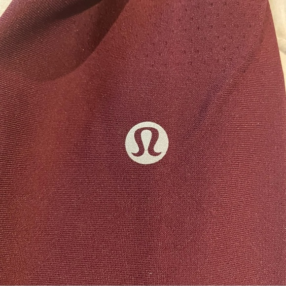 Lululemon Zoned In Tight Leggings 27" Full Length Cassis Maroon 4 W5BBNS Workout - Picture 7 of 11